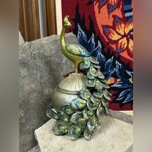 Bejeweled Peacock 🦚 Stash Sculpture